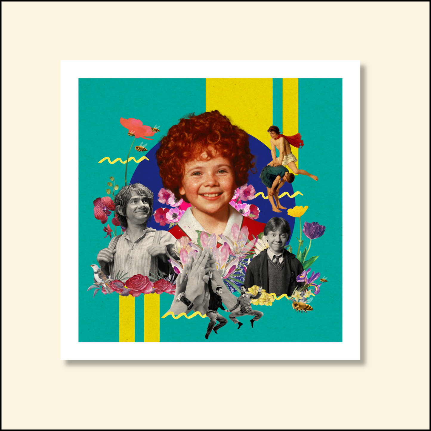 The Everyman Art Print thumbnail showing digital artwork with themes of authenticity and community.