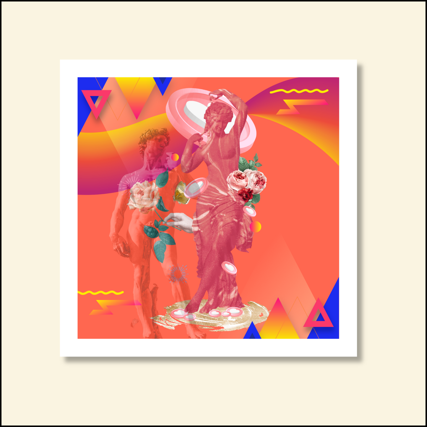 Anima Art Print digital artwork featuring a balanced representation of feminine and masculine energies, perfect for art prints enthusiasts.