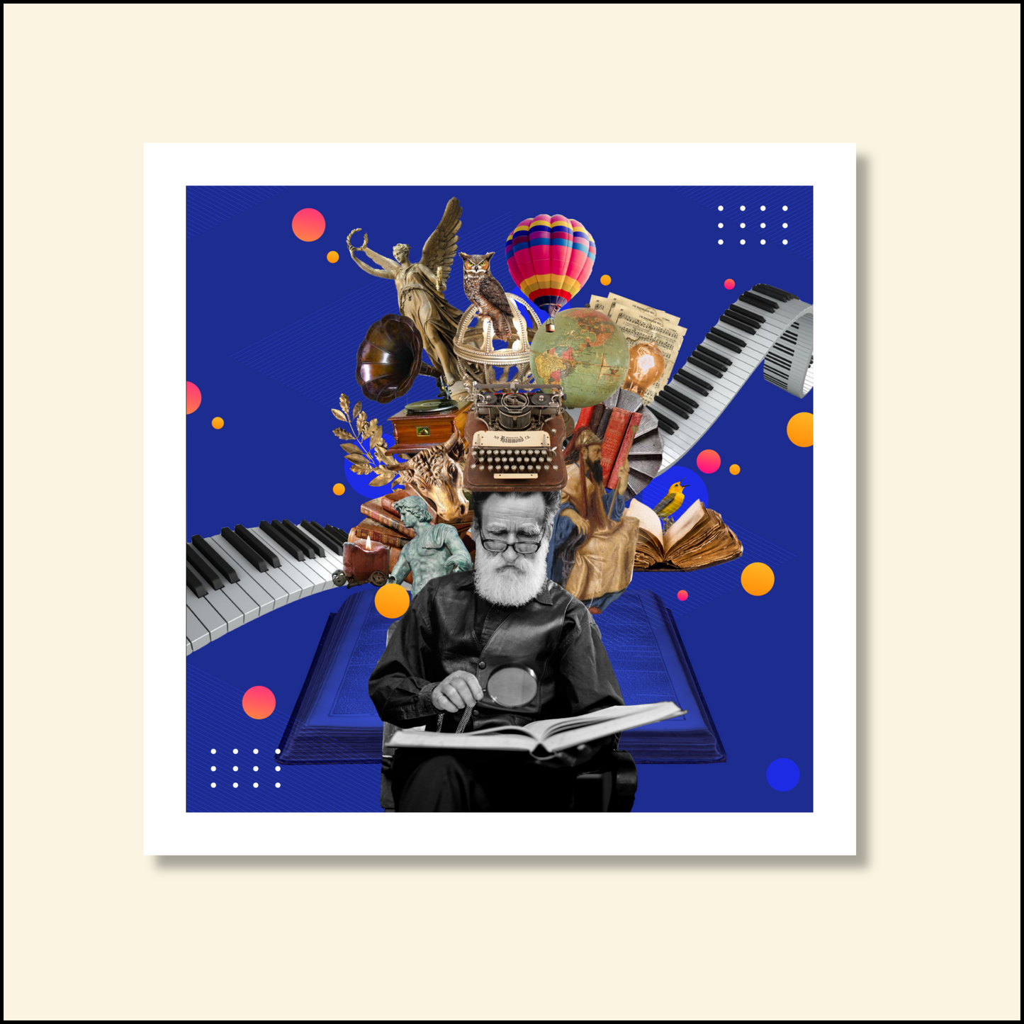 The Sage Art Print showcases the Sage archetype, symbolizing wisdom and intellectual insight.